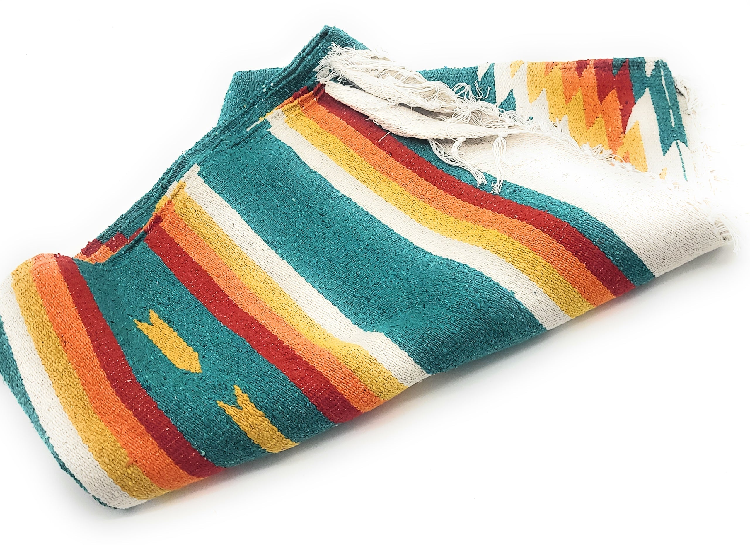 Bundle Deal - 18"-21.5" Farmhouse Brown New Dawn Dough Bowl + San Jose Southwestern Blanket Bundle - Ranch Junkie Mercantile LLC